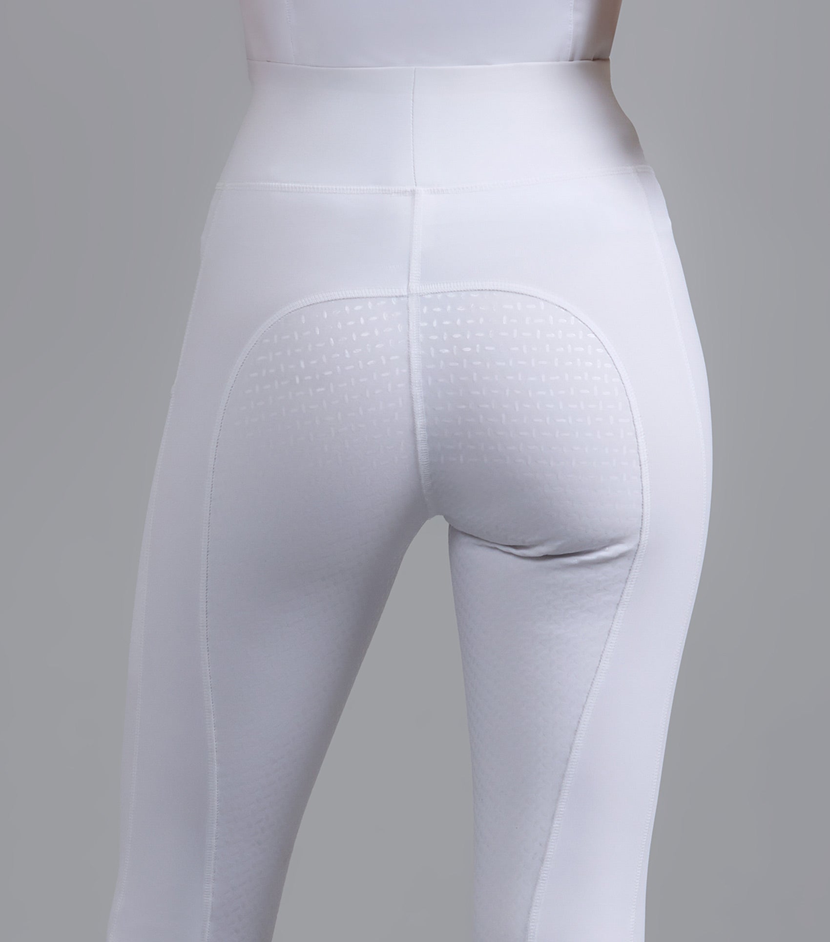 Aresso Ladies Full Seat Gel Riding Tights White