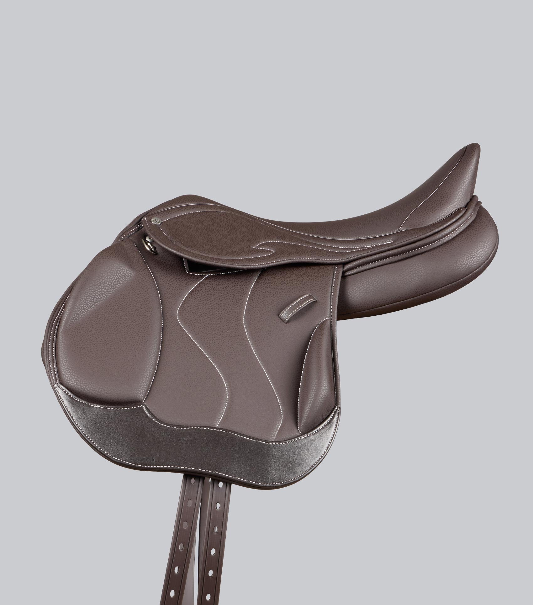 Rouen Synthetic Monoflap Cross Country Saddle Dark Havana