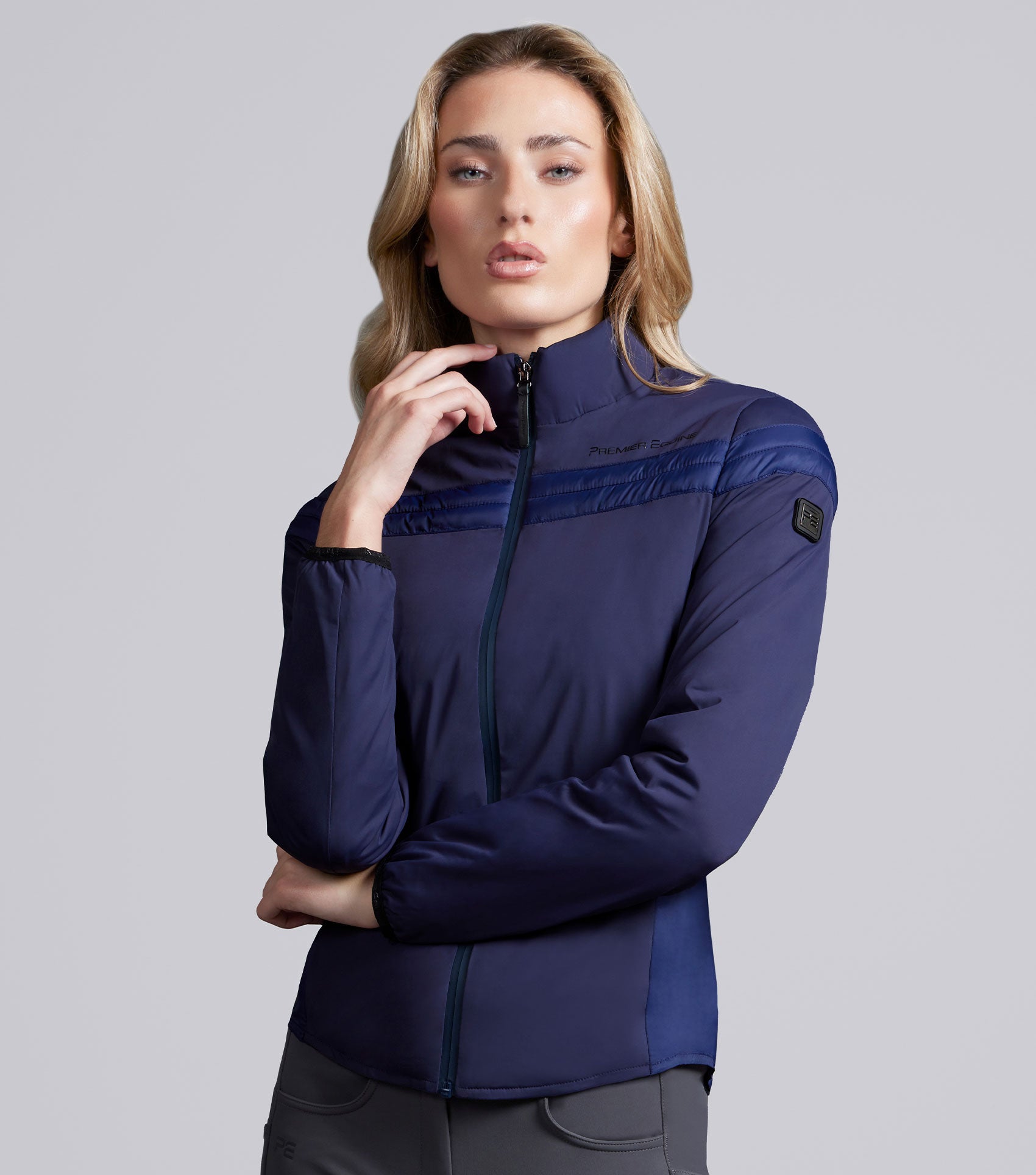 ブリーフィングレディースウォーム フルジップジャケットサイズLネイビー Vivace Ladies Training Jacket - French Navy