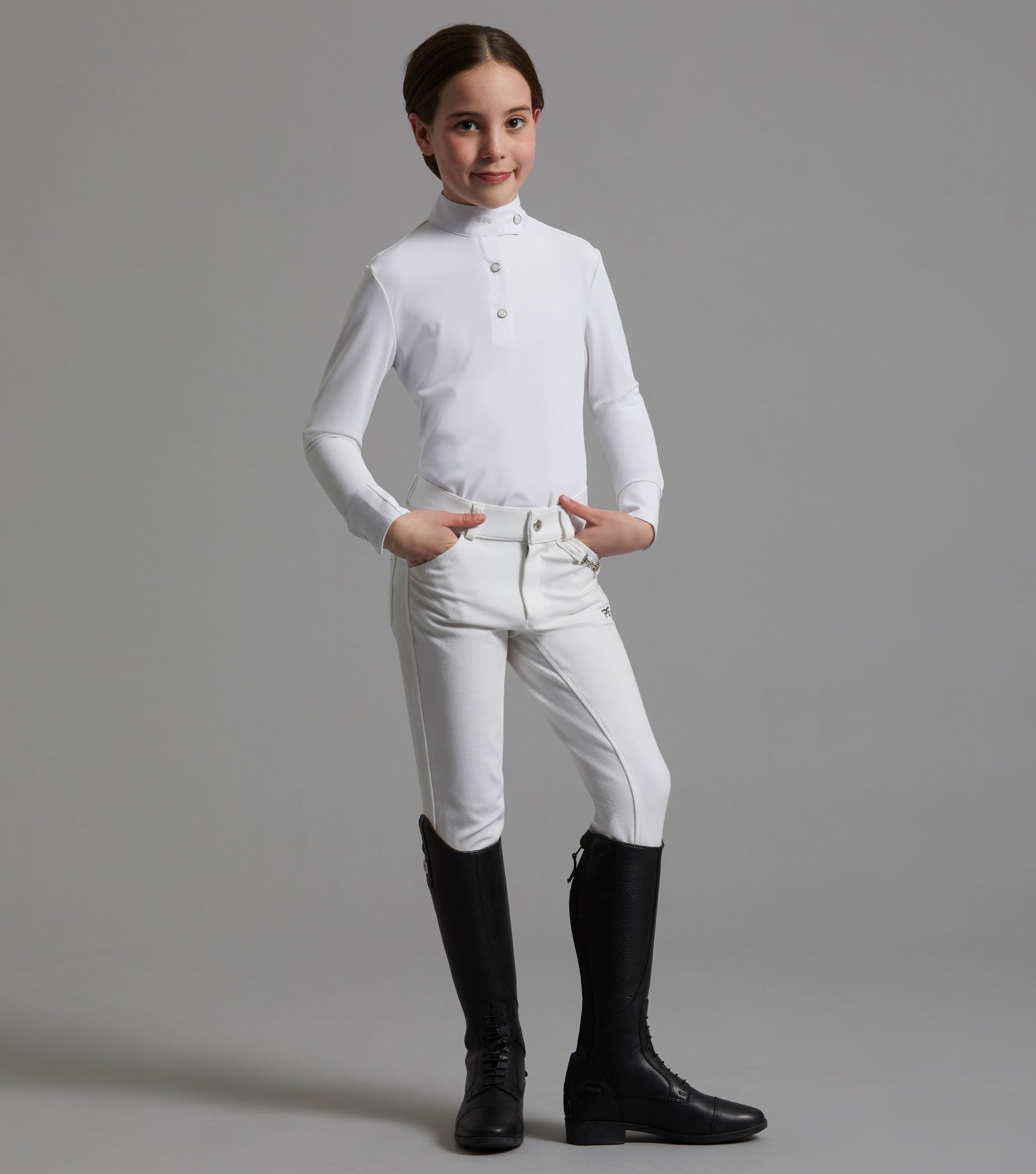 Pantalon équitation assise gel en silicone fille Premier Equine Brava