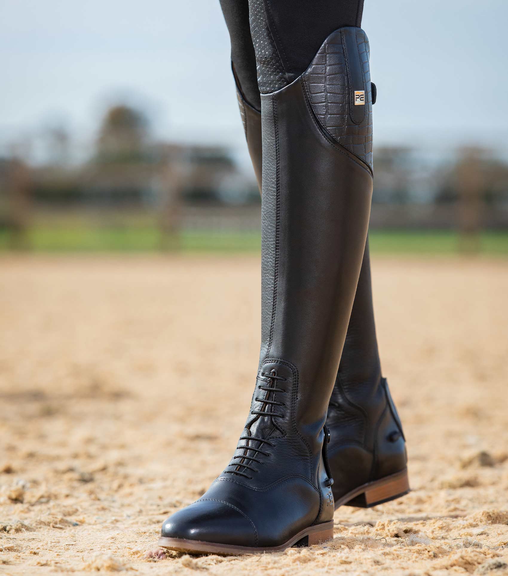 Passaggio Ladies Leather Field Tall Riding Boot - Black – Premier Equine  Int. Ltd.