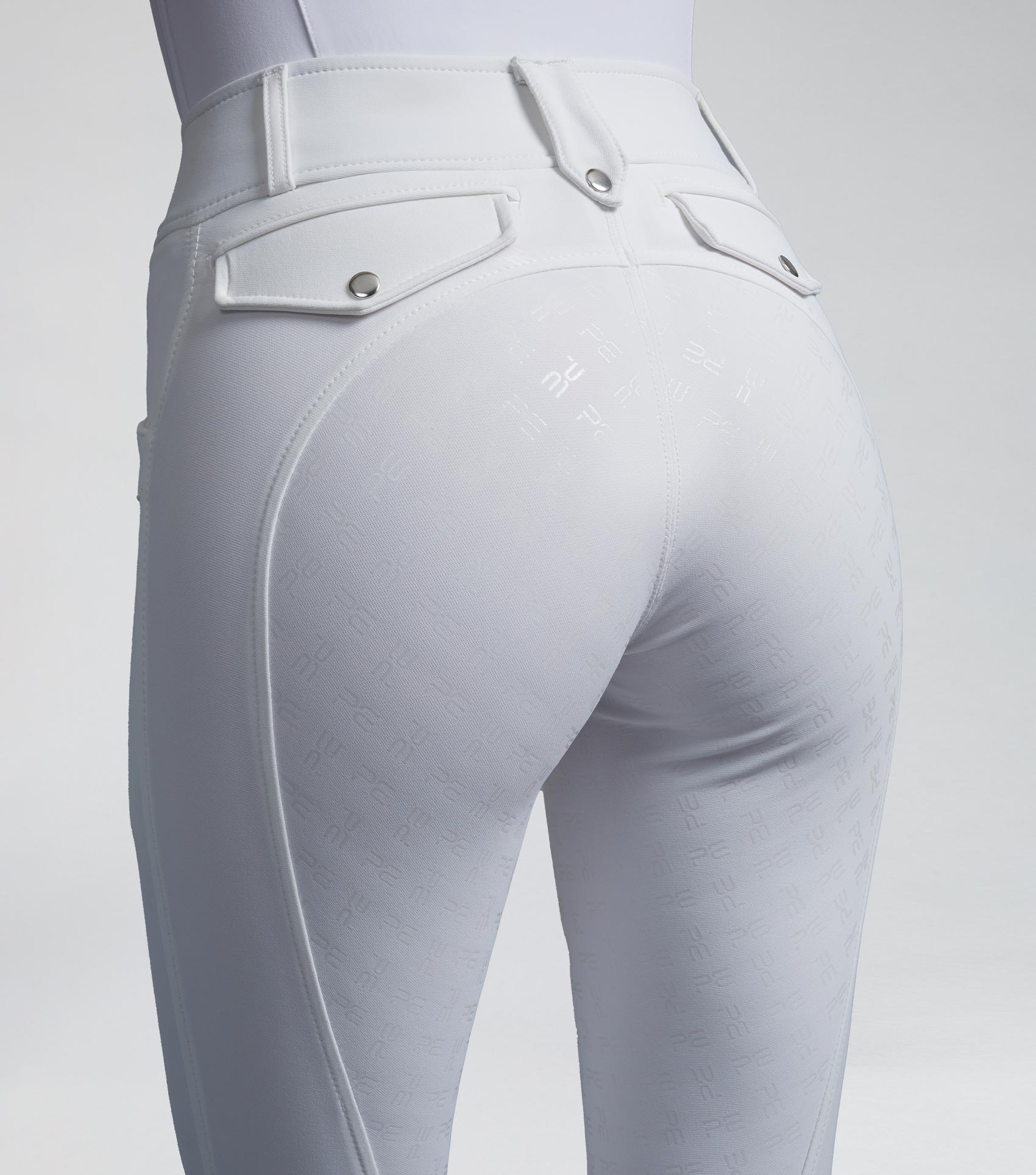SALE - Torino Ladies Full Seat Gel Competition Riding Breeches White