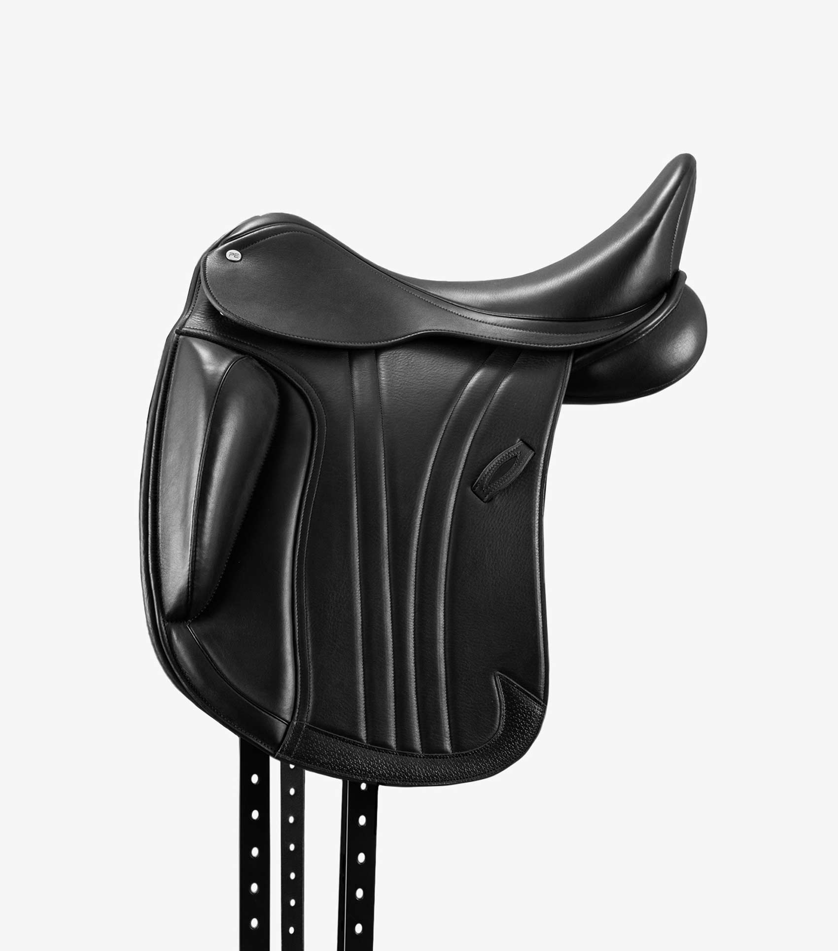 Marseille Leather Monoflap Dressage Saddle Black