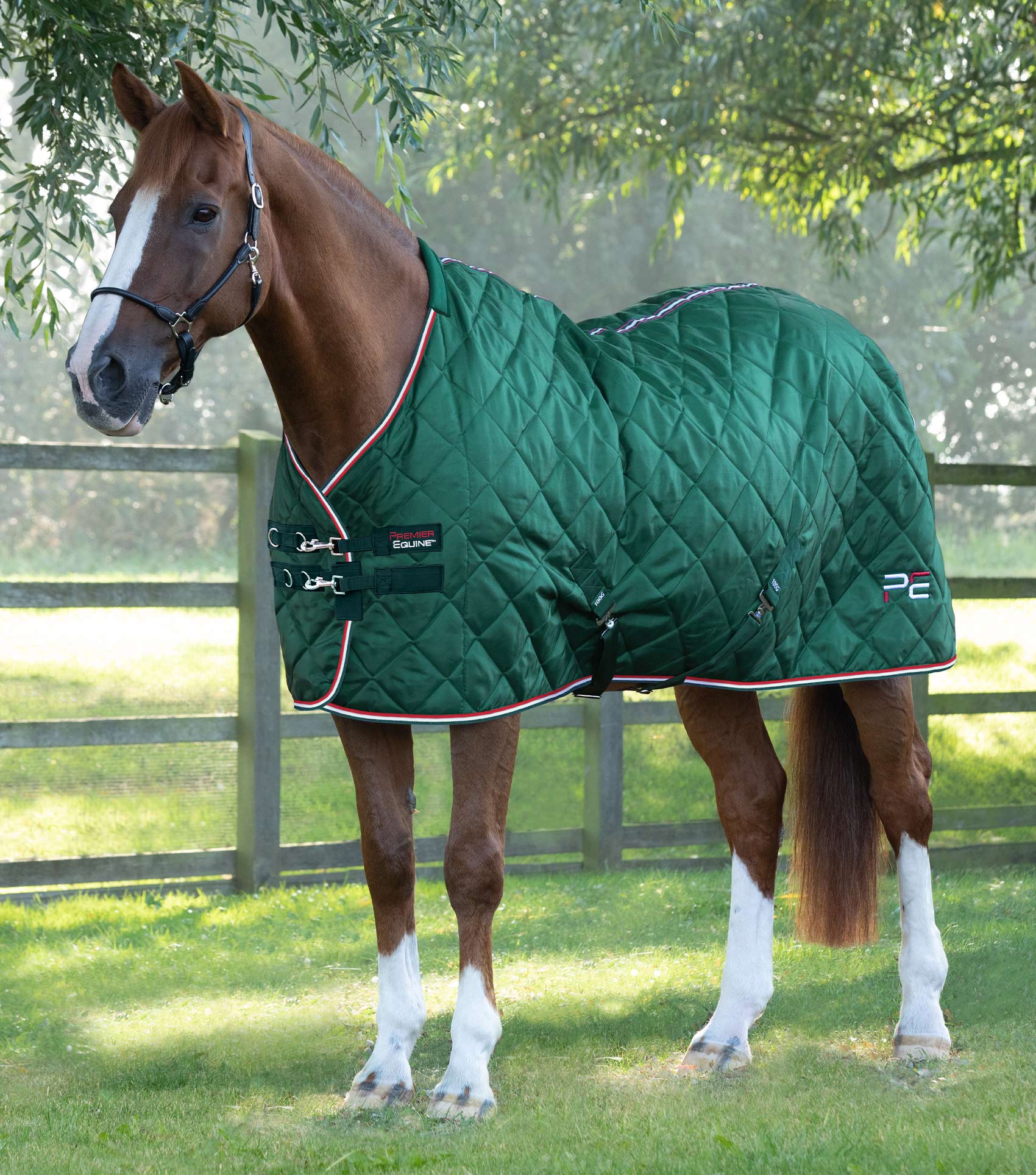 Couverture d'écurie pour cheval Premier Equine Tuscan 100 g - green - 175 cm - Sport