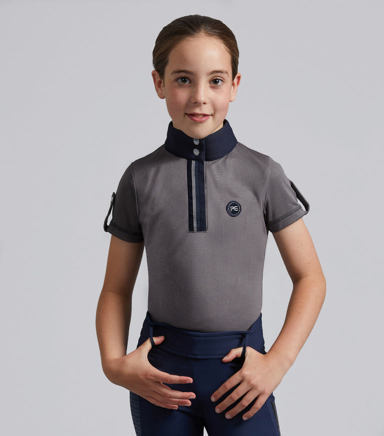 Mini Amia Girl's Technical Short Sleeved Riding Top