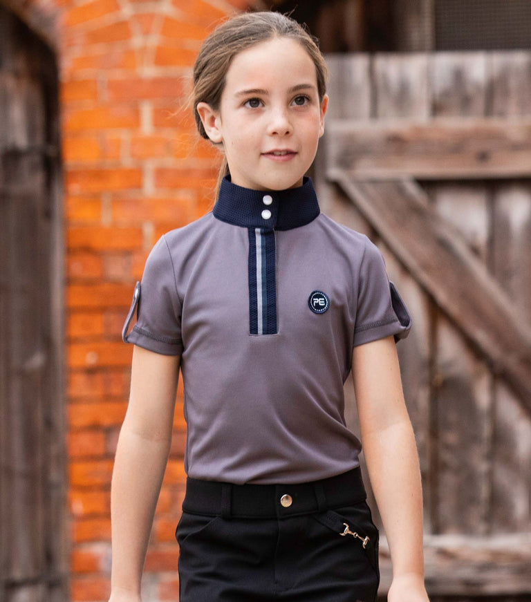 Mini Amia Girl's Technical Short Sleeved Riding Top
