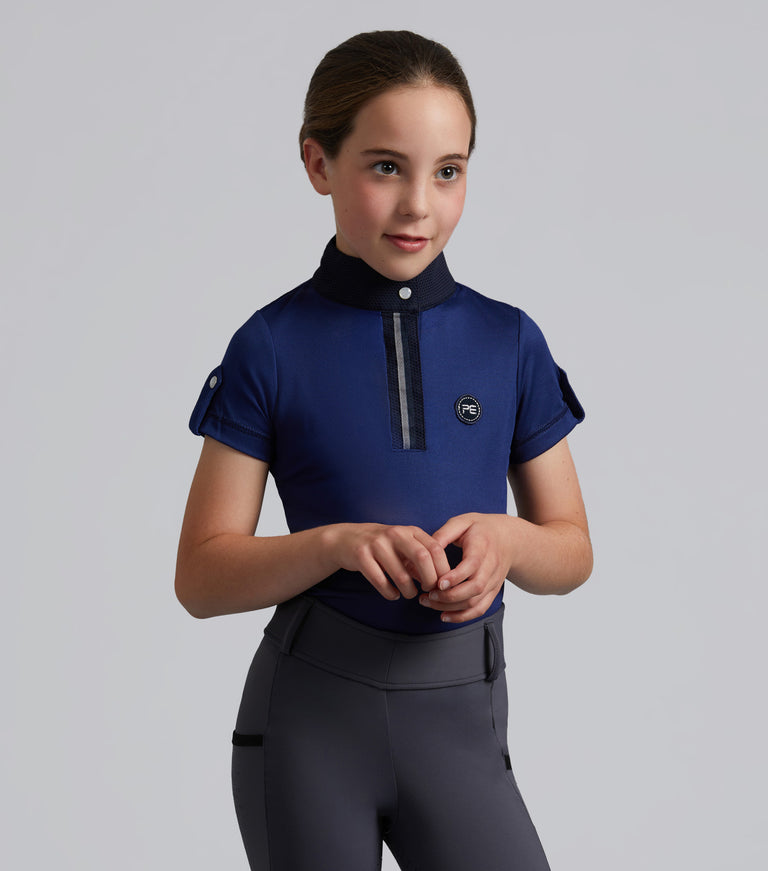Mini Amia Girl's Technical Short Sleeved Riding Top