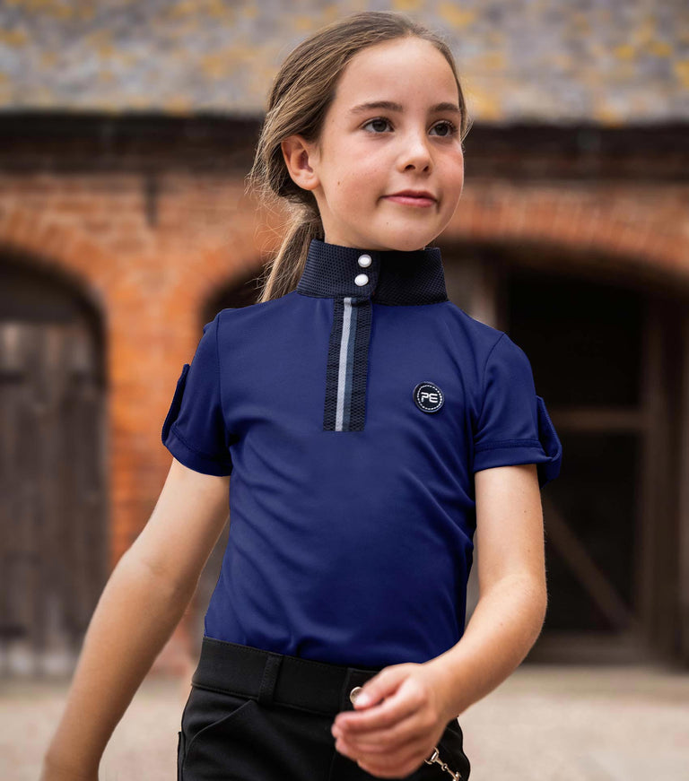 Mini Amia Girl's Technical Short Sleeved Riding Top