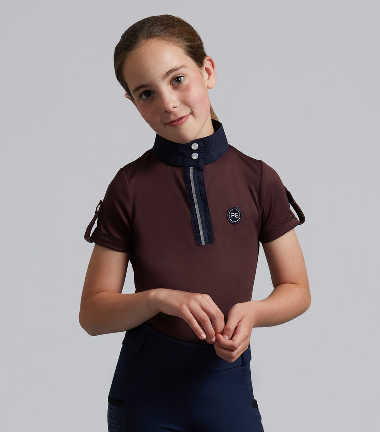 Mini Amia Girl's Technical Short Sleeve Riding Top