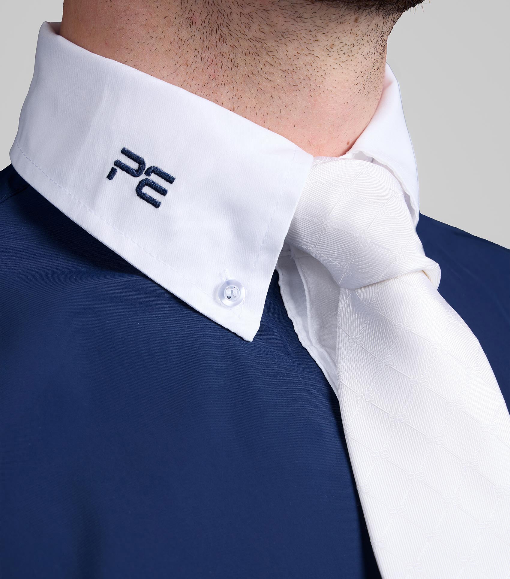 Andate Men's Long Sleeve Show Shirt Navy