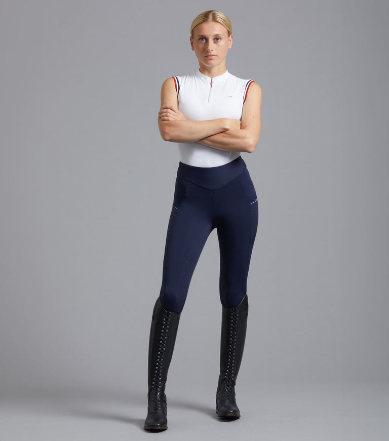 Aporia Ladies Riding Tights Glenmore Navy Premier Equine Int. Ltd