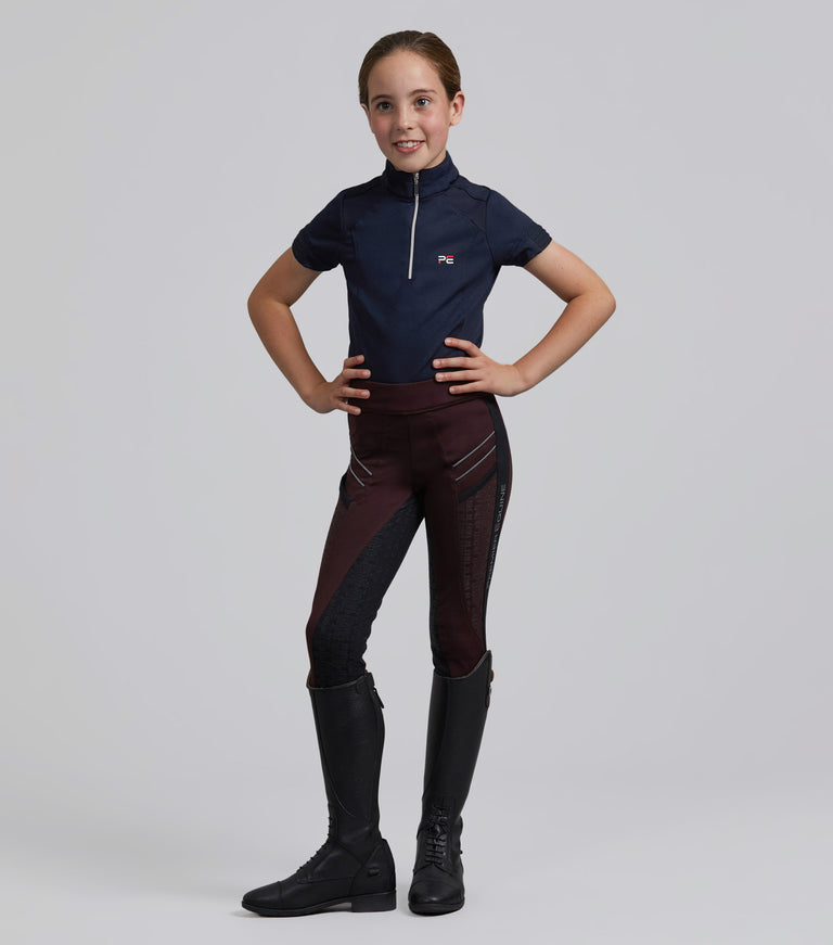 Astrid Girls Full Seat Gel Pull On Riding Tights