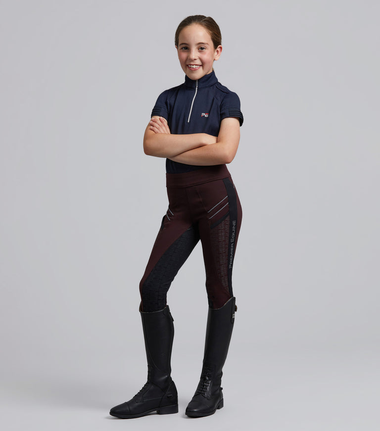 Astrid Girls Full Seat Gel Pull On Riding Tights