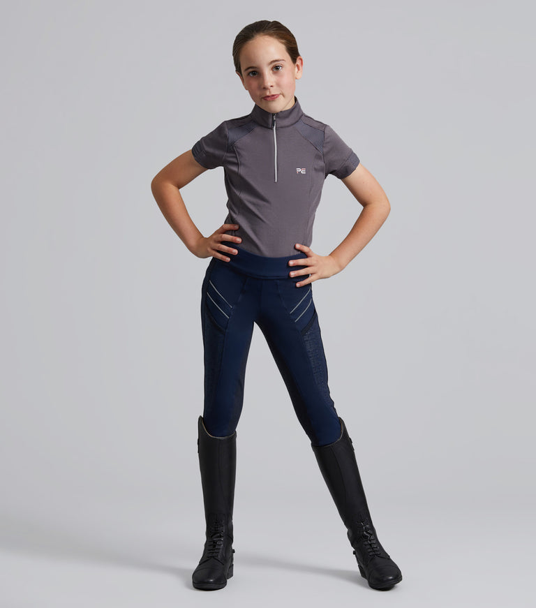 Astrid Girls Full Seat Gel Pull On Riding Tights
