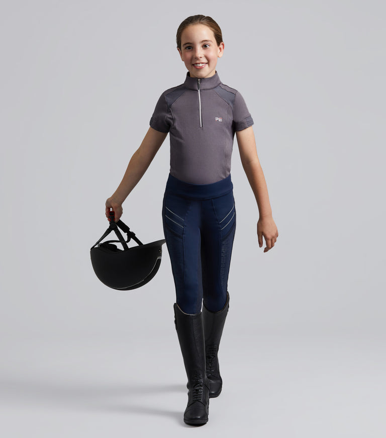 Astrid Girls Full Seat Gel Pull On Riding Tights