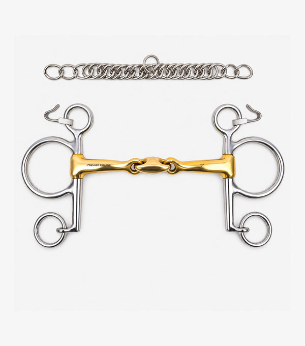 aurion pelham short curb double jointed with lozenge