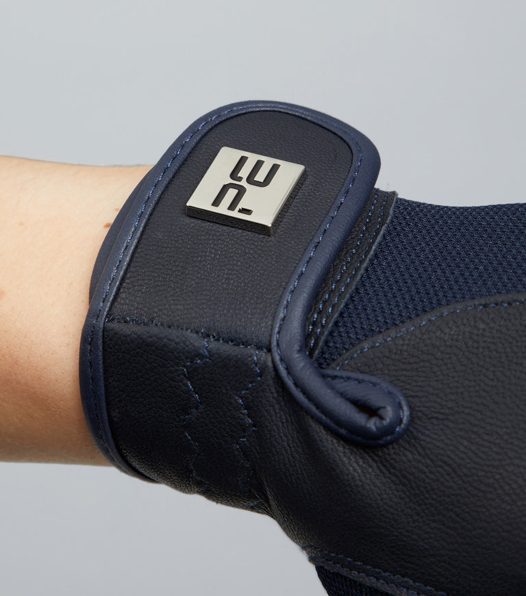 Bordoni Leather Mesh Riding Gloves