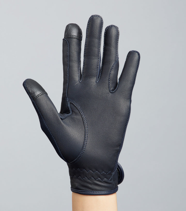 Bordoni Leather Mesh Riding Gloves