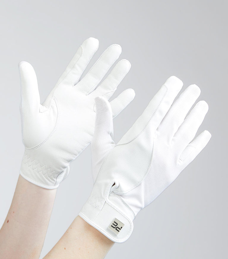 Bordoni Leather Mesh Riding Gloves