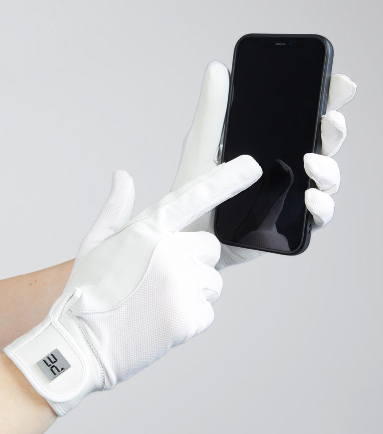 Bordoni Leather Mesh Riding Gloves