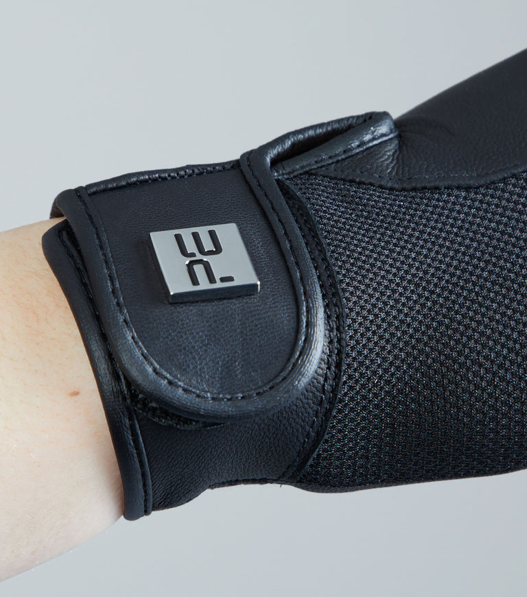 Bordoni Leather Mesh Riding Gloves
