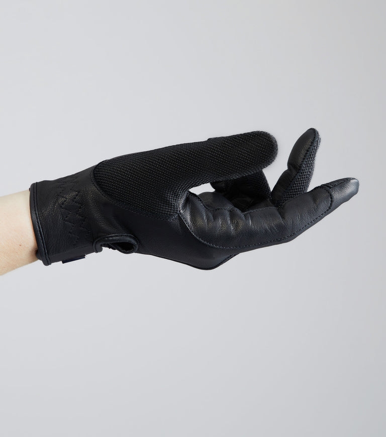 Bordoni Leather Mesh Riding Gloves