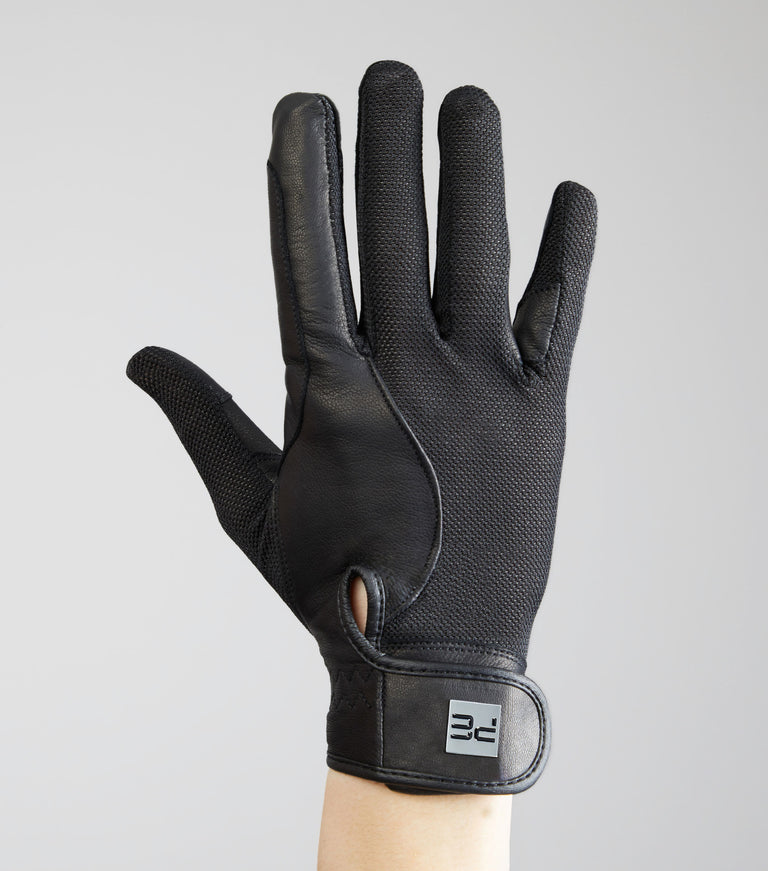 Bordoni Leather Mesh Riding Gloves
