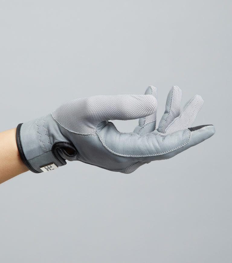 Bordoni Leather Mesh Riding Gloves
