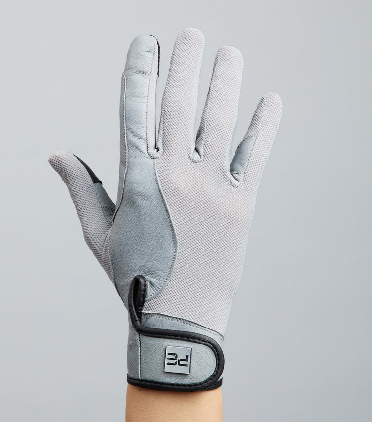 Bordoni Leather Mesh Riding Gloves