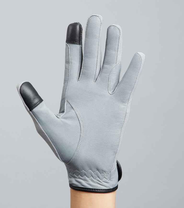 Bordoni Leather Mesh Riding Gloves