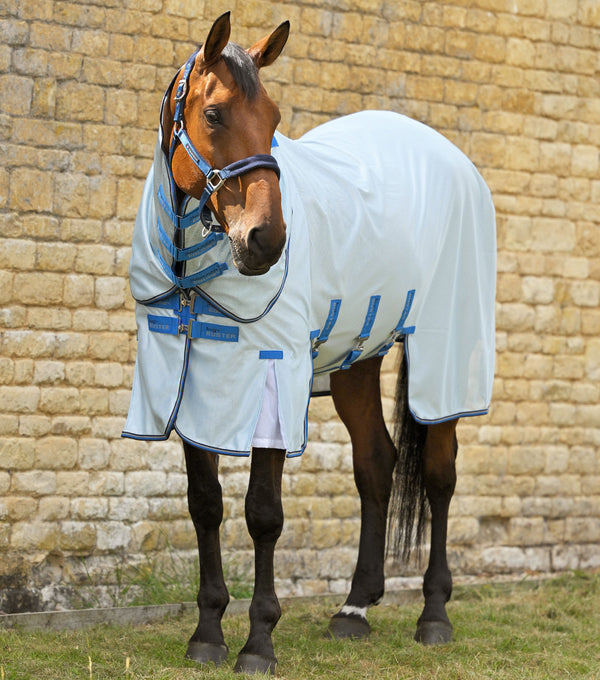 Bug Buster Fly Rug with Detachable Neck and Belly Flap Blue