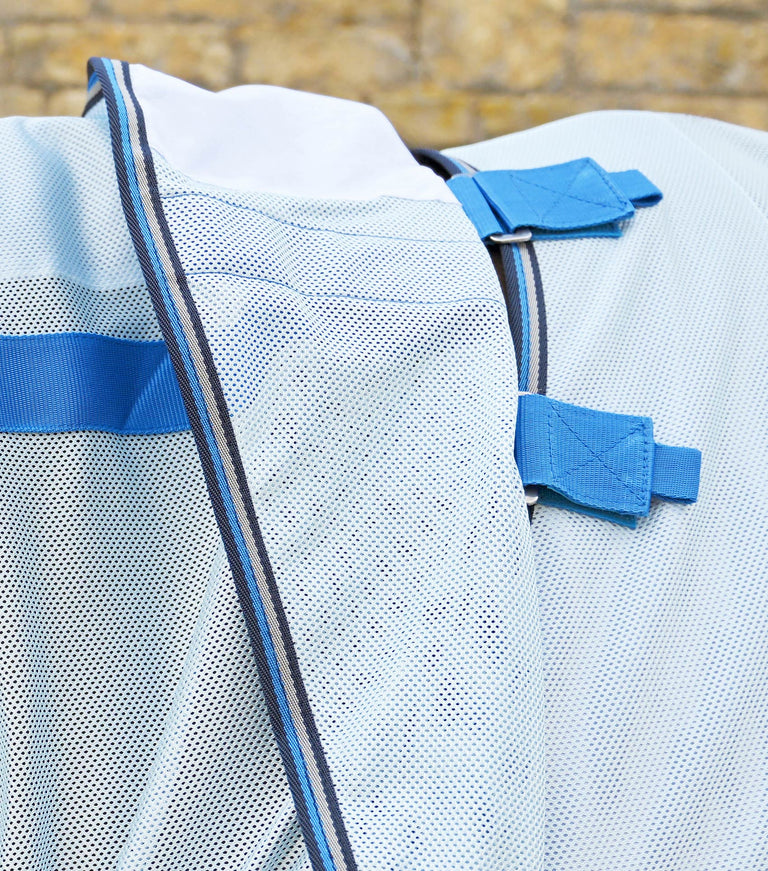 Bug Buster Fly Rug with Detachable Neck and Belly Flap Blue