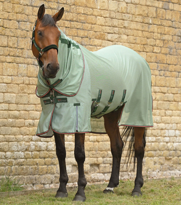 Bug Buster Fly Rug with Detachable Neck and Belly Flap Mint Green