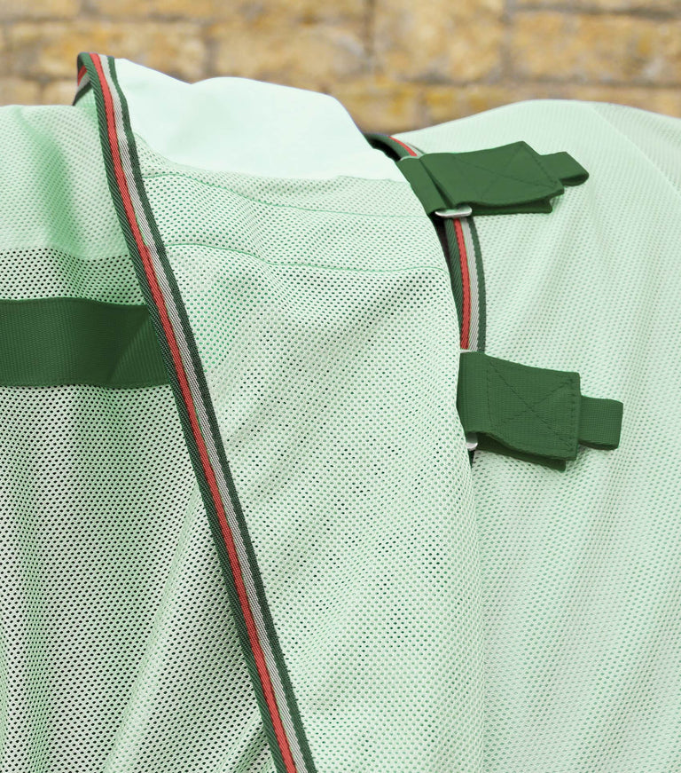 Bug Buster Fly Rug with Detachable Neck and Belly Flap Mint Green