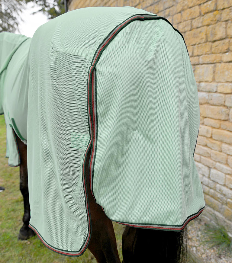 Bug Buster Fly Rug with Detachable Neck and Belly Flap Mint Green
