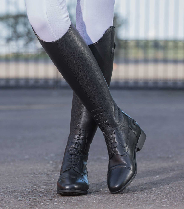 Calanthe Ladies Leather Field Tall Riding Boot - Black – Premier Equine ...