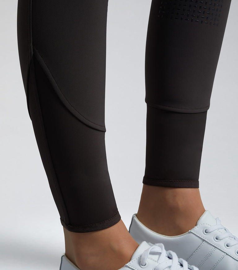 Carapello Ladies Full Seat Gel Riding Breeches Liquorice