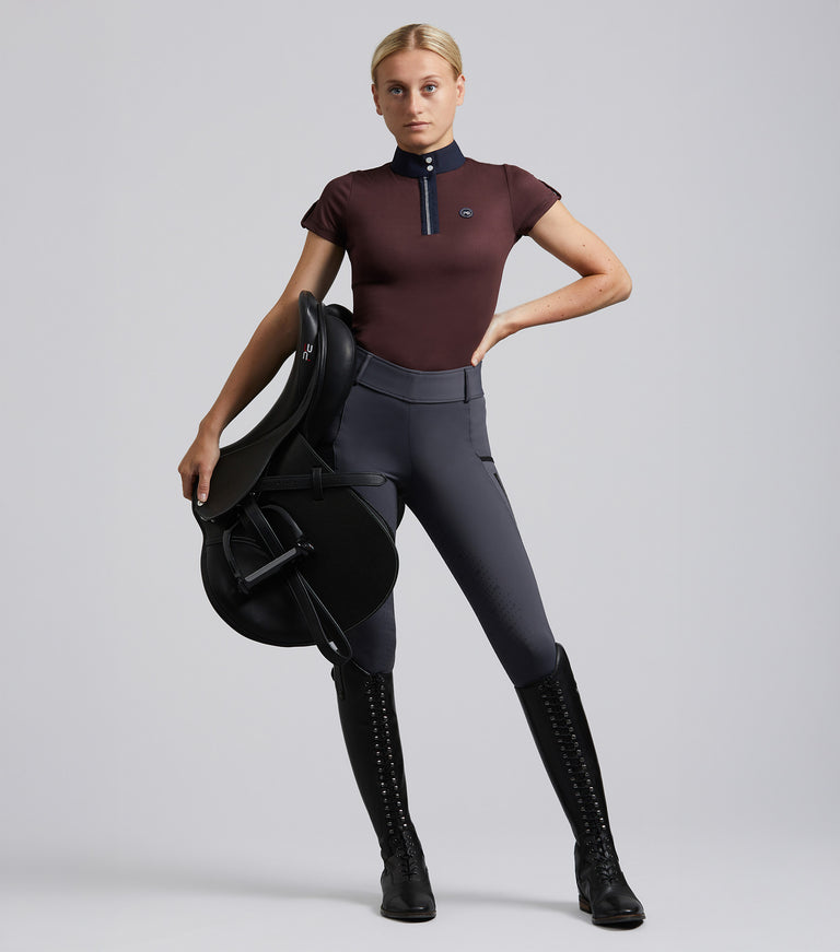 Concerto Ladies Riding Tights \nDove Slate Grey
