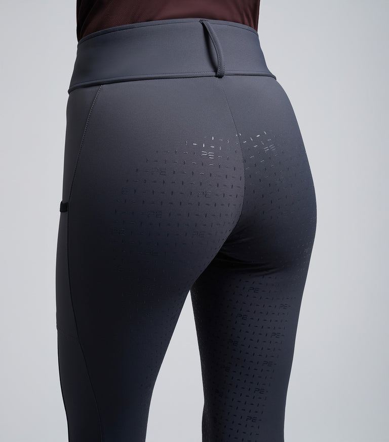 Concerto Ladies Riding Tights \nDove Slate Grey
