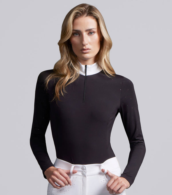 Cristalli Womens Long Sleeve Comp Shirt