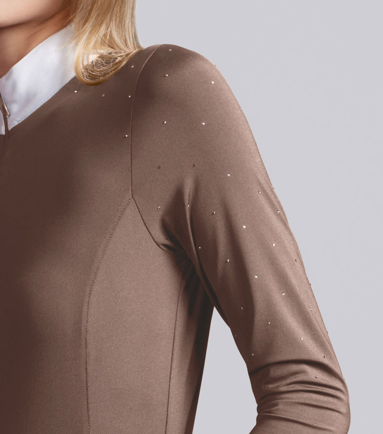 Cristalli Womens Long Sleeve Comp Shirt