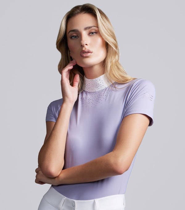 Cristalli Womens Short Sleeve Comp Shirt