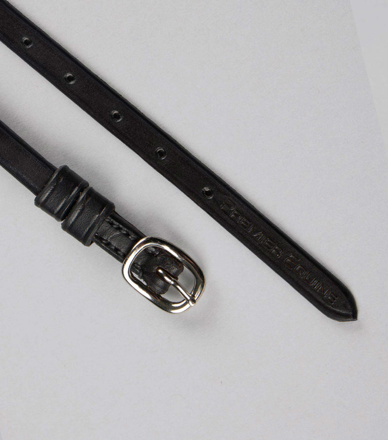 European-Aniline-Stirrup-Leathers-Black