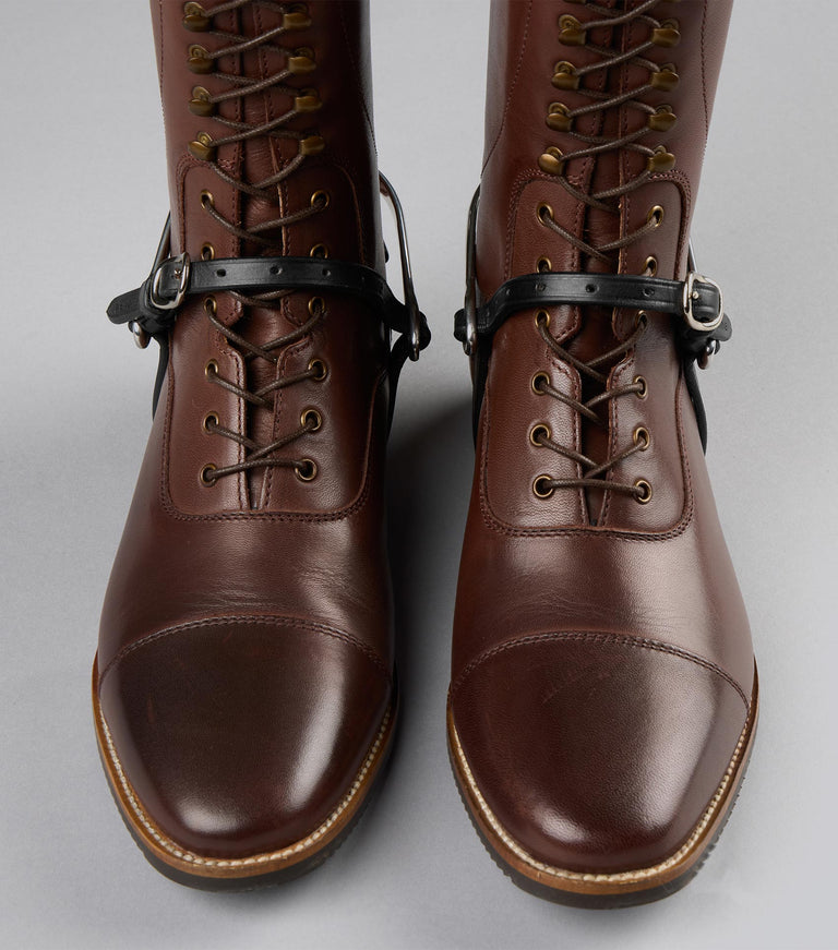 European-Aniline-Stirrup-Leathers-Black