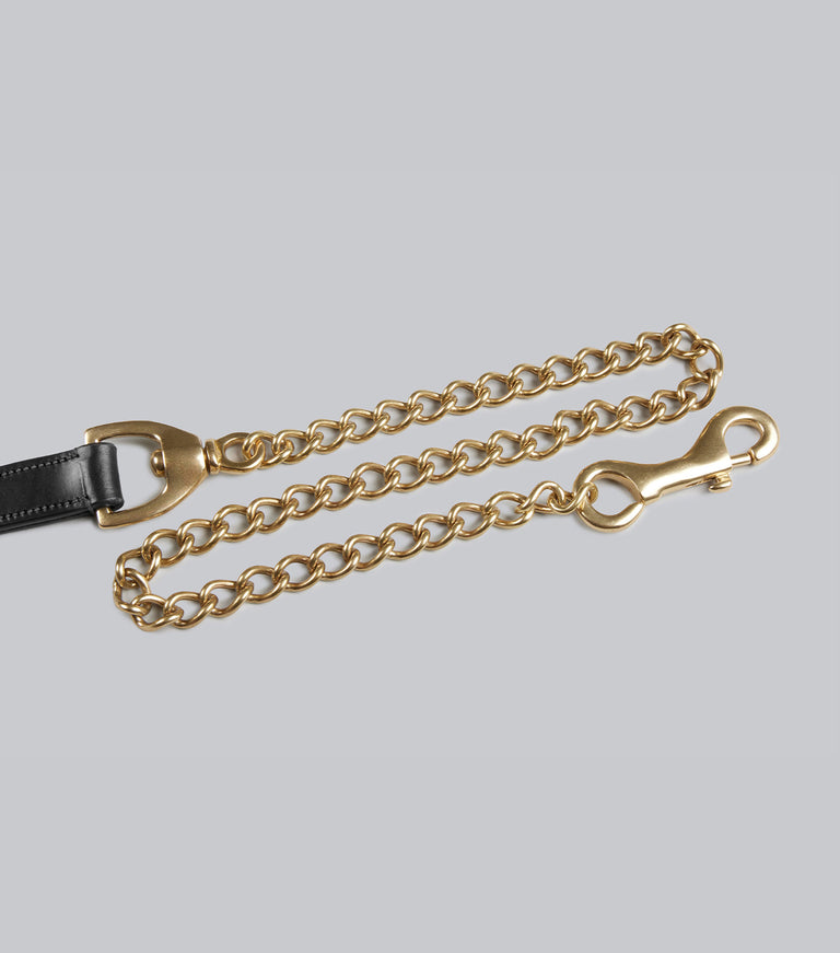 european leather lead chain