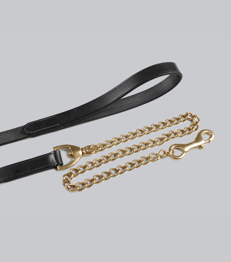 european leather lead chain