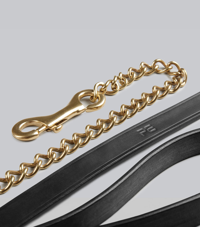 european leather lead chain