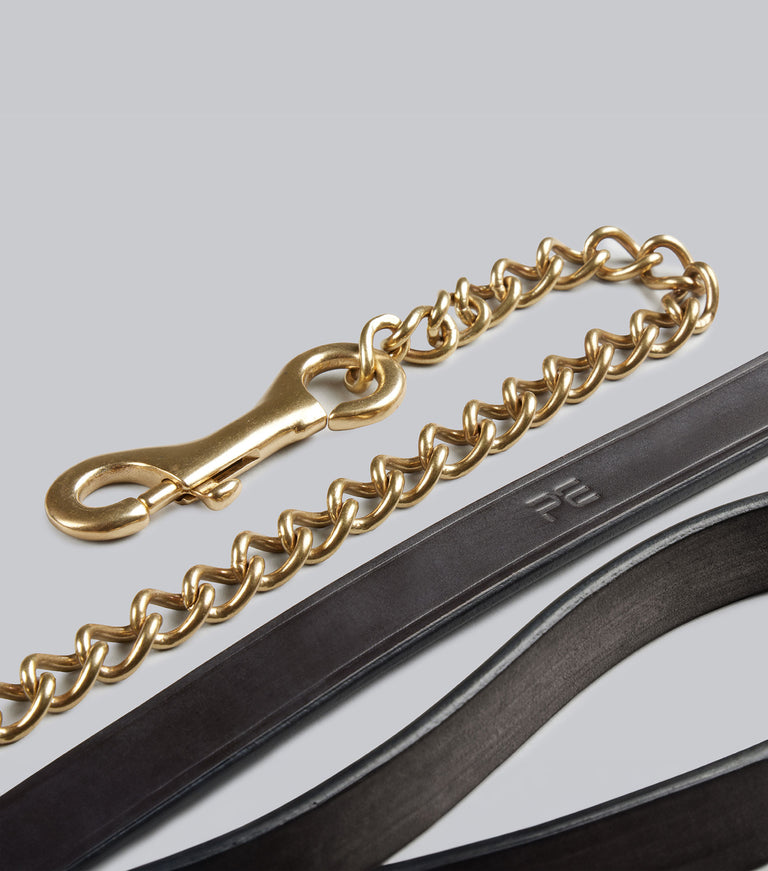 european leather lead chain