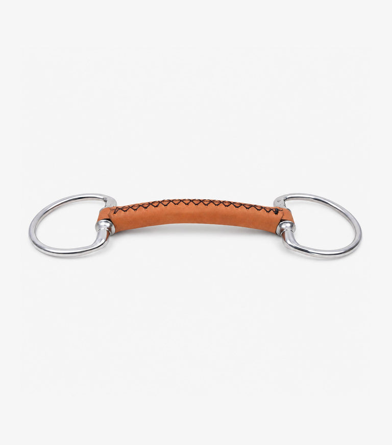 full leather eggbutt ring with straight bar