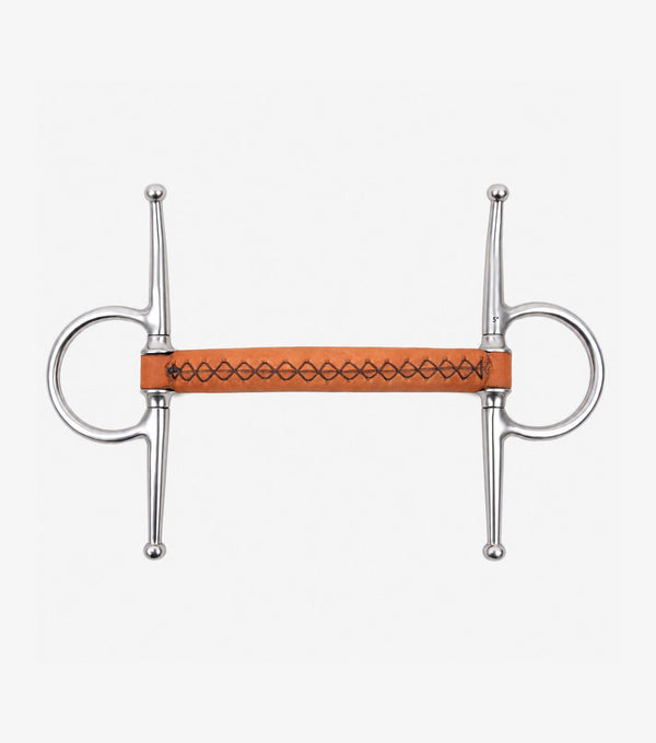 full leather full cheek with straight bar